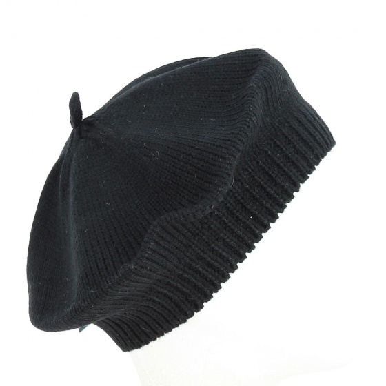 Black acrylic beret - Traclet