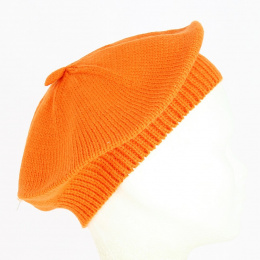 Orange Acrylic Beret - Traclet