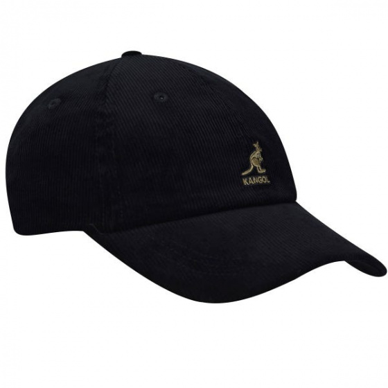 Casquette Strapback Cord Coton Noir - Kangol