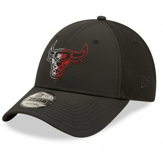 9FORTY Chicago Bulls Strapback Cap Black - New Era