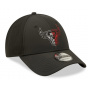 9FORTY Chicago Bulls Black Strapback Cap - New Era