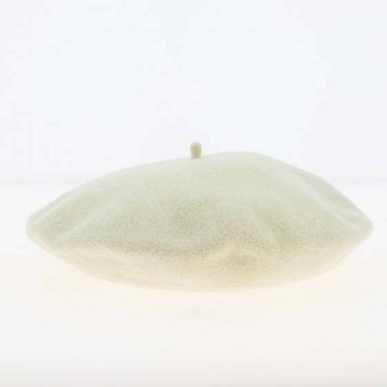 Béret Tendance écru Flora Laine Béret Tendance écru Flora Laine