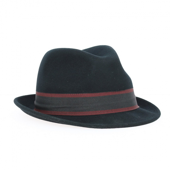 Chapeau Player en trilby Feutre Laine Noir - Gottmann