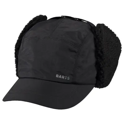 Boise Black Ear Flap Cap - Barts - TRACLET hat shop Reference: 16942