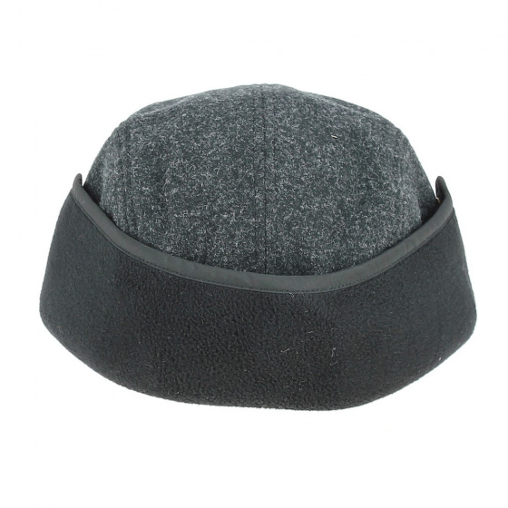Deltana 5 Panel Earflaps Black Back - Barts