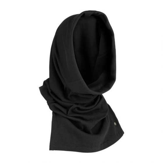 Bielle Black Cotton neck warmer - Laulhère