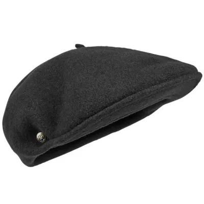 Casquette Béret Laine Pau Noir - Laulhère