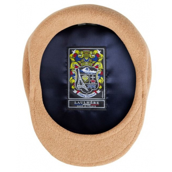 Casquette Béret Laine Pau Camel - Laulhère