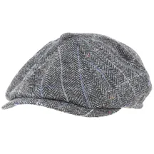 Arnold Wool Chevron Grey & Blue Cap - Traclet