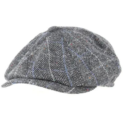Casquette Arnold Laine Chevron Gris & Bleu - Traclet