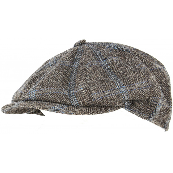 Arnold Wool Chevron Brown & Blue Cap - Traclet