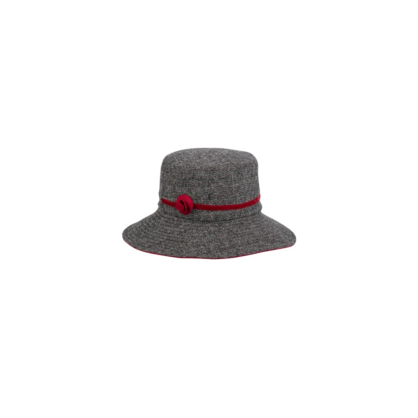 Women's Missty Capeline with black and red fleece lining - Traclet