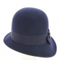 Maithe Cloche Hat Wool Felt Back - Traclet