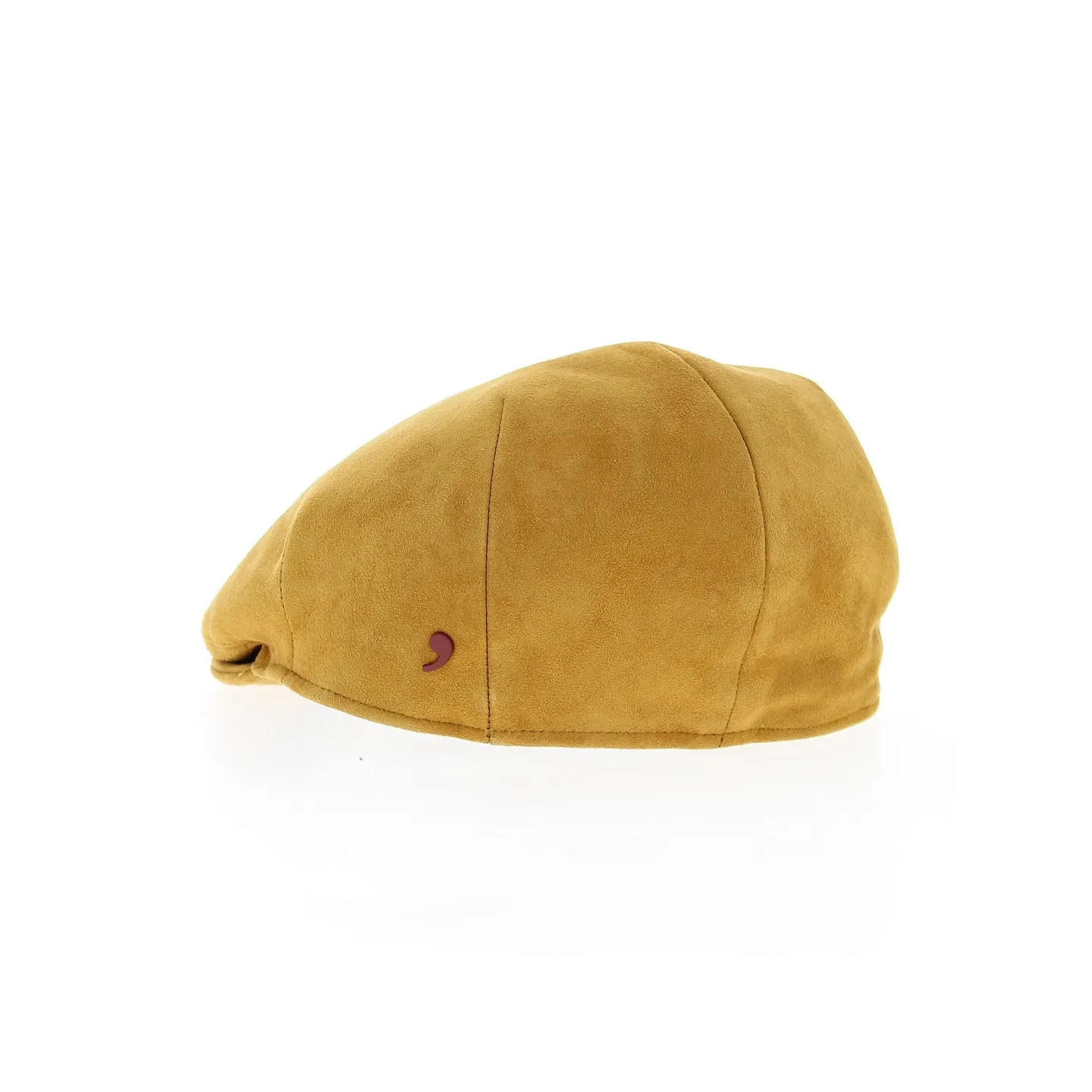 Casquette cuir plate Moutarde - Alfonso d'Este