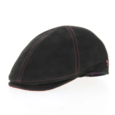 Duckbill Cap Black Leather - Alfonso d'Este