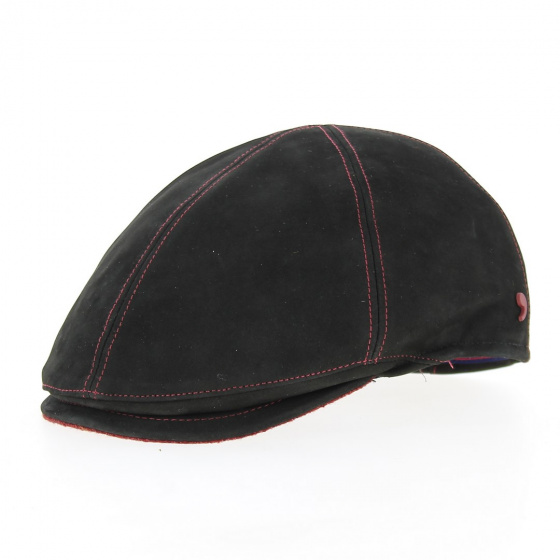 Duckbill Cap Black Leather - Alfonso d'Este