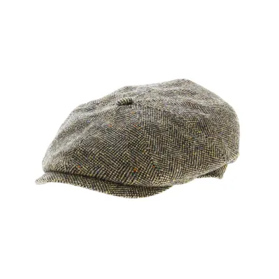 Arnold Chevron Cap - Brown & Beige Chinée - Traclet