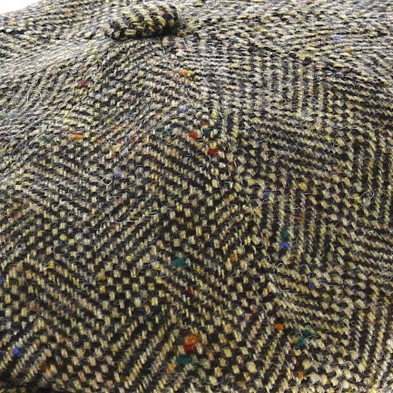 Arnold Chevron Cap - Heathered Brown & Beige - Traclet