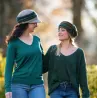 Gavroche Ebony Wool Grey & Green Cap - MTM
