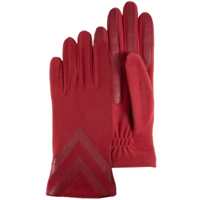 Women's Recycled Fleece Glove Red - Isotoner