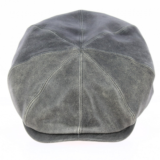 Casquette Houston cuir Vieilli Noir - Crambes Casquette Houston cuir Vieilli Noir - Crambes