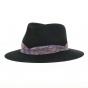 Fedora Wendie Black Felt Hat - Crambes