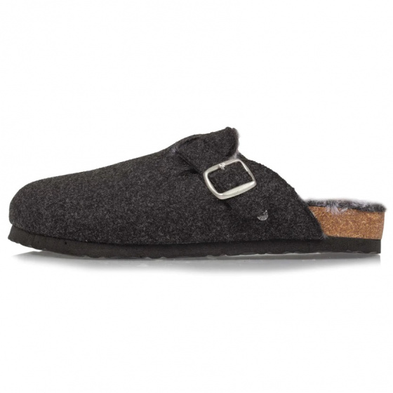 Women's Heather Gray Mule Slippers - Isotoner