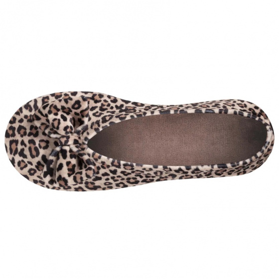 Women's Ballet Slippers Panther Bow - Isotoner
