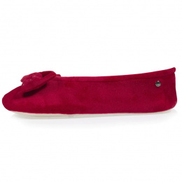 Slippers Ballerinas Nœud Strasse Bordeaux - Isotoner