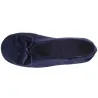 Women's Micro-velvet Ballet Slippers Navy - Isotoner - Traclet Boutique Reference: 17023| Traclet Hat Shop