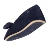 Women's Micro-velvet Ballet Slippers Navy - Isotoner - Traclet Boutique Reference: 17023| Traclet Hat Shop