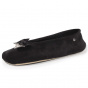 Women's Ballerinas Slippers Black Strass Bow - Isotoner