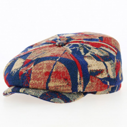 Hatteras Wool Cap Red & Blue - Stetson