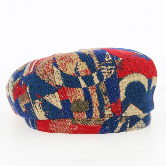 Casquette Hatteras Laine Rouge et Bleu - Stetson