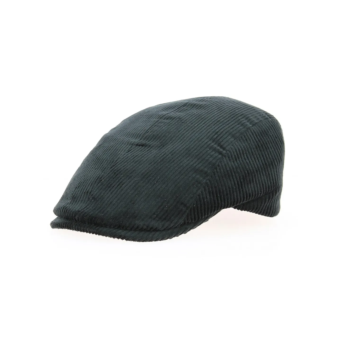 Casquette Daffy plate en velours noir - Traclet