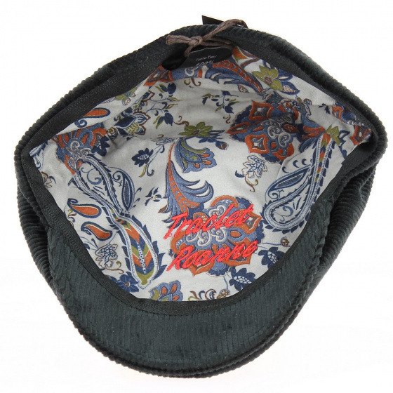 interieur casquette plate velours