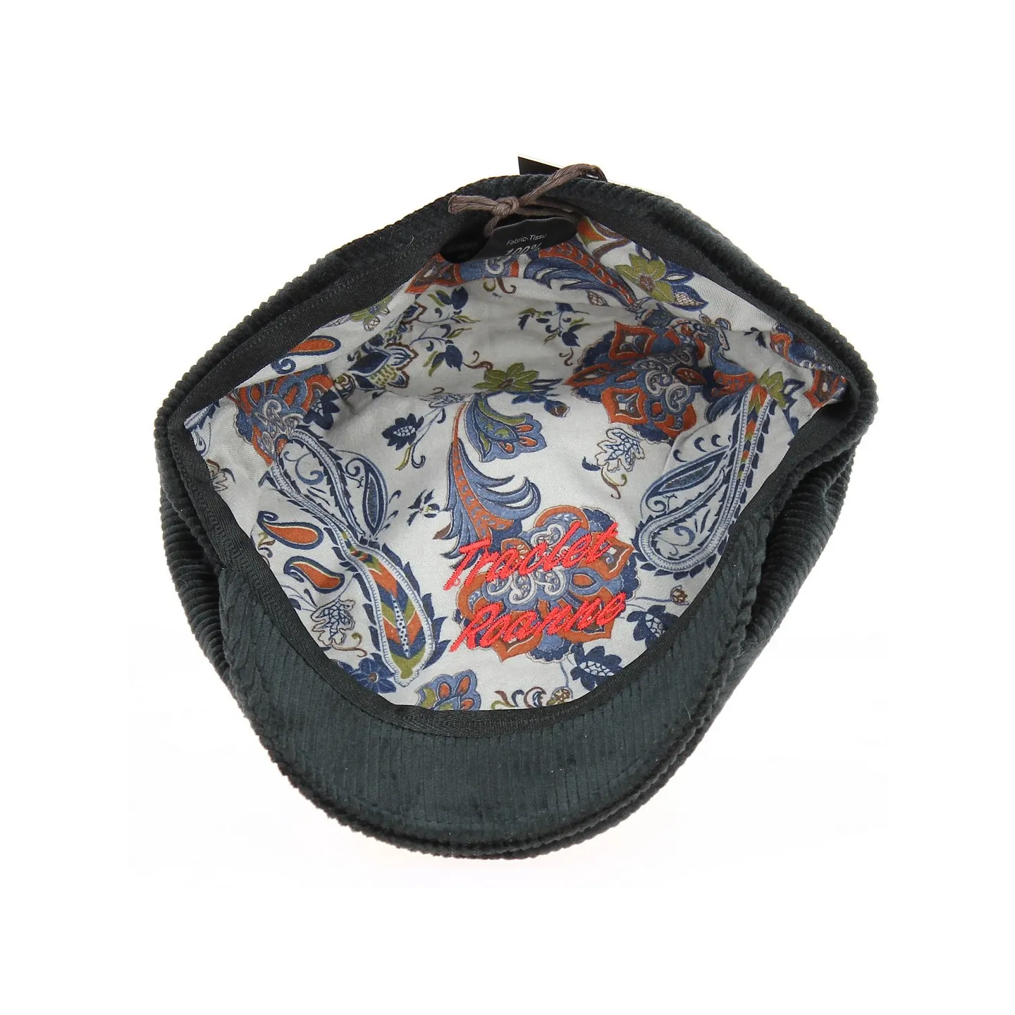 interieur casquette plate velours