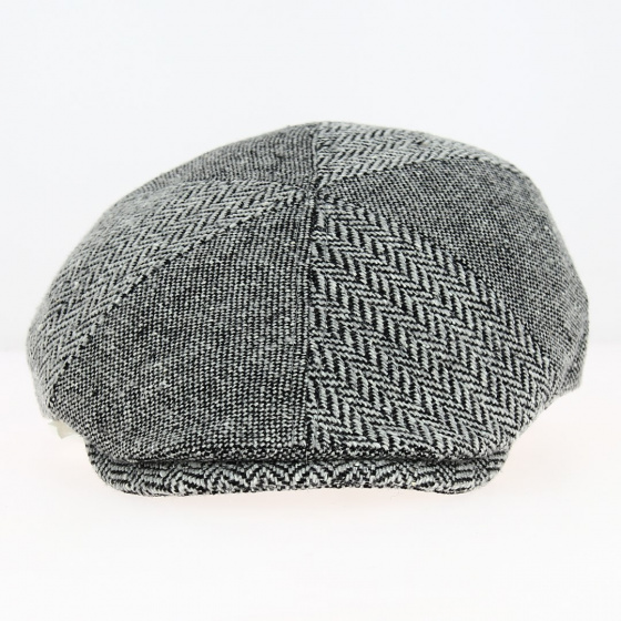 Casquette Plate Oxford Laine et Soie Gris - Traclet