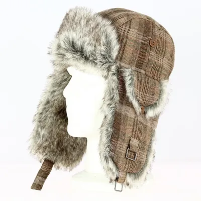 Chapka Josh Trapper Faux Fur Brown - Traclet