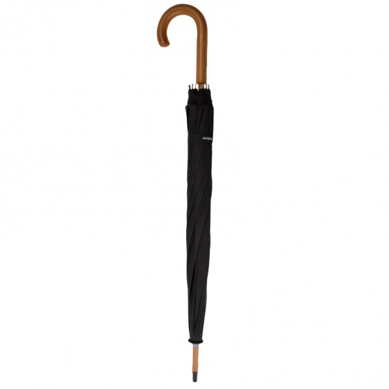 X-Tra Dry Black Walking Stick Umbrella - Isotoner