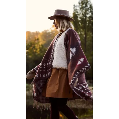 Poncho Layula Marron - Barts