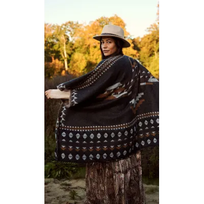 Poncho Layula Noir - Barts