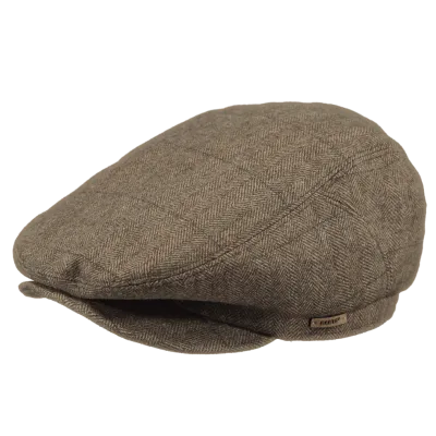 Casquette Plate Oslo Chevron Laine Marron - Barts