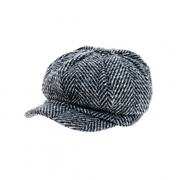 Cap Gavroche Chevrons Black - Traclet