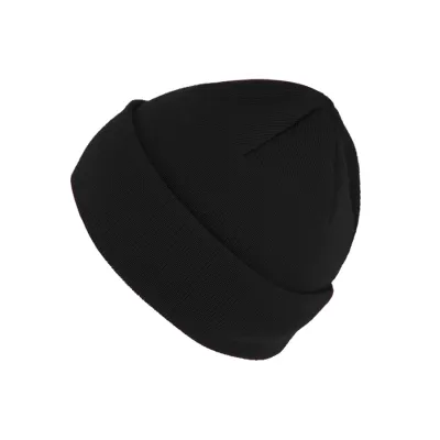 Black Merino Wool Jumper Cuff Beanie - Traclet Reference: 17110 | Traclet Hat Shop