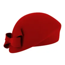 Béret Formé Laine Rouge - Traclet