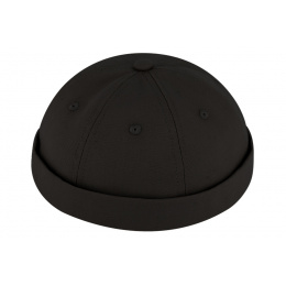Docker Brindisi Black Cotton Cap - Traclet