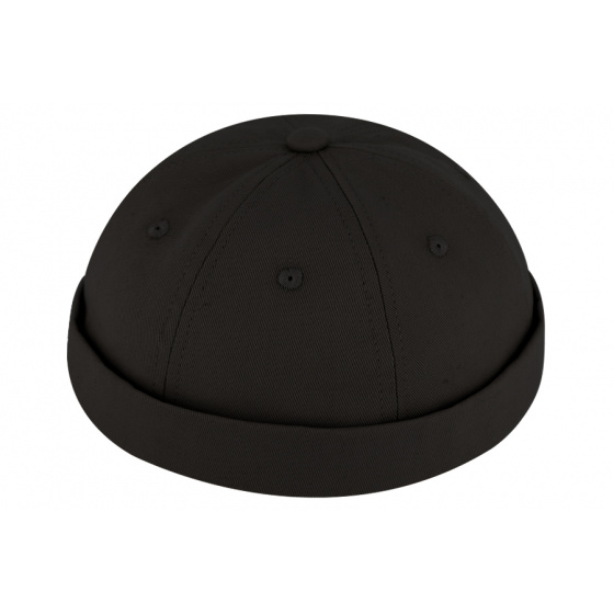 Docker Brindisi Black Cotton Cap - Traclet