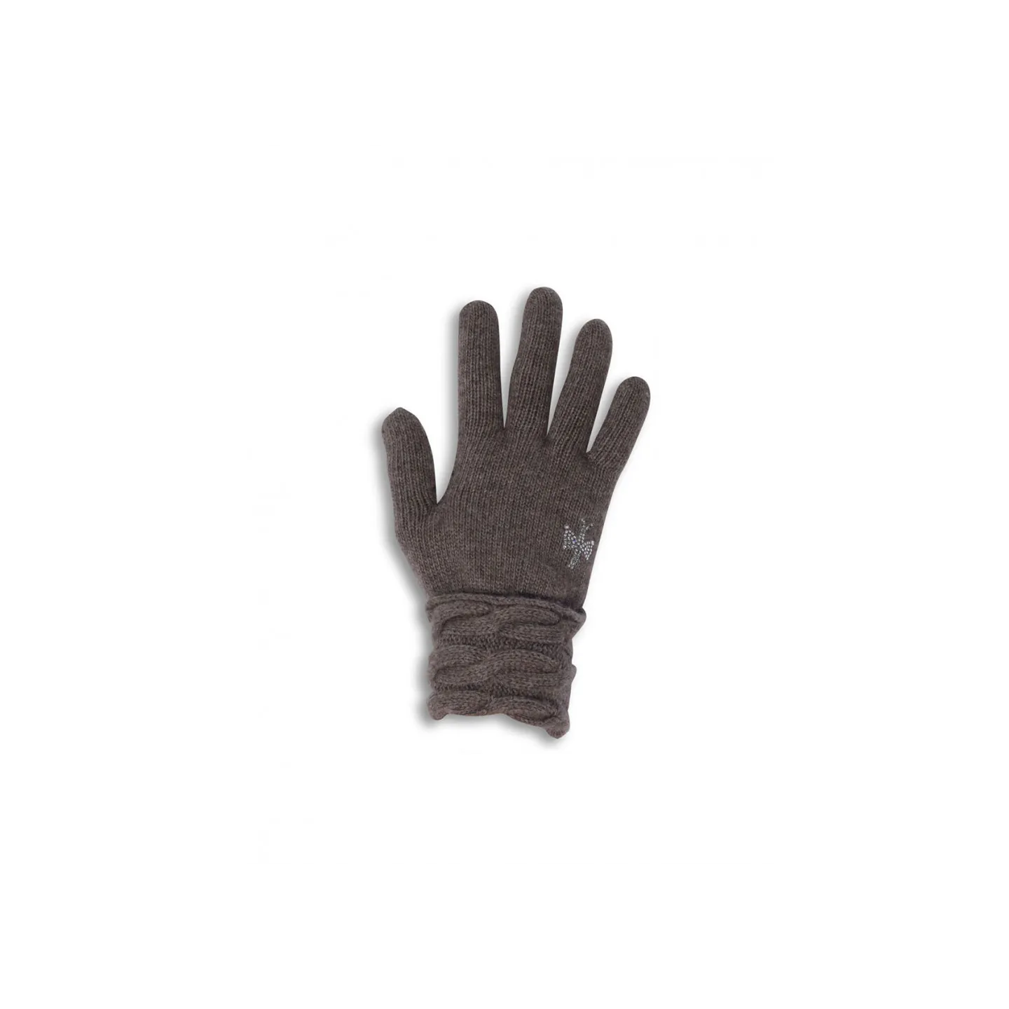 Sappada Wool and Cashmere Taupe Gloves - Pipolaki