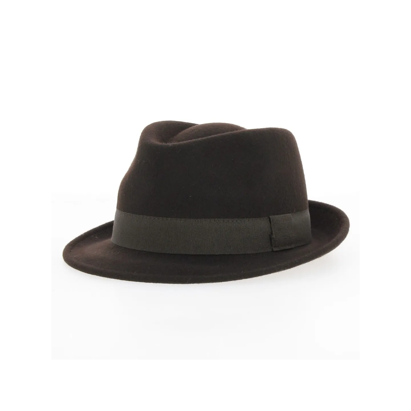 Trilby Unity Waterproof Brown Wool Felt Hat - Traclet